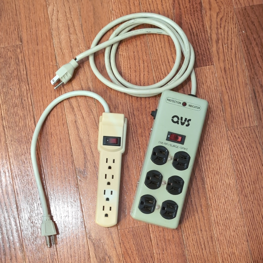 Two Surge Protector Power Strips